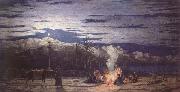 Richard Dadd The Artist's Halt in the Desert (mk46) USA oil painting artist